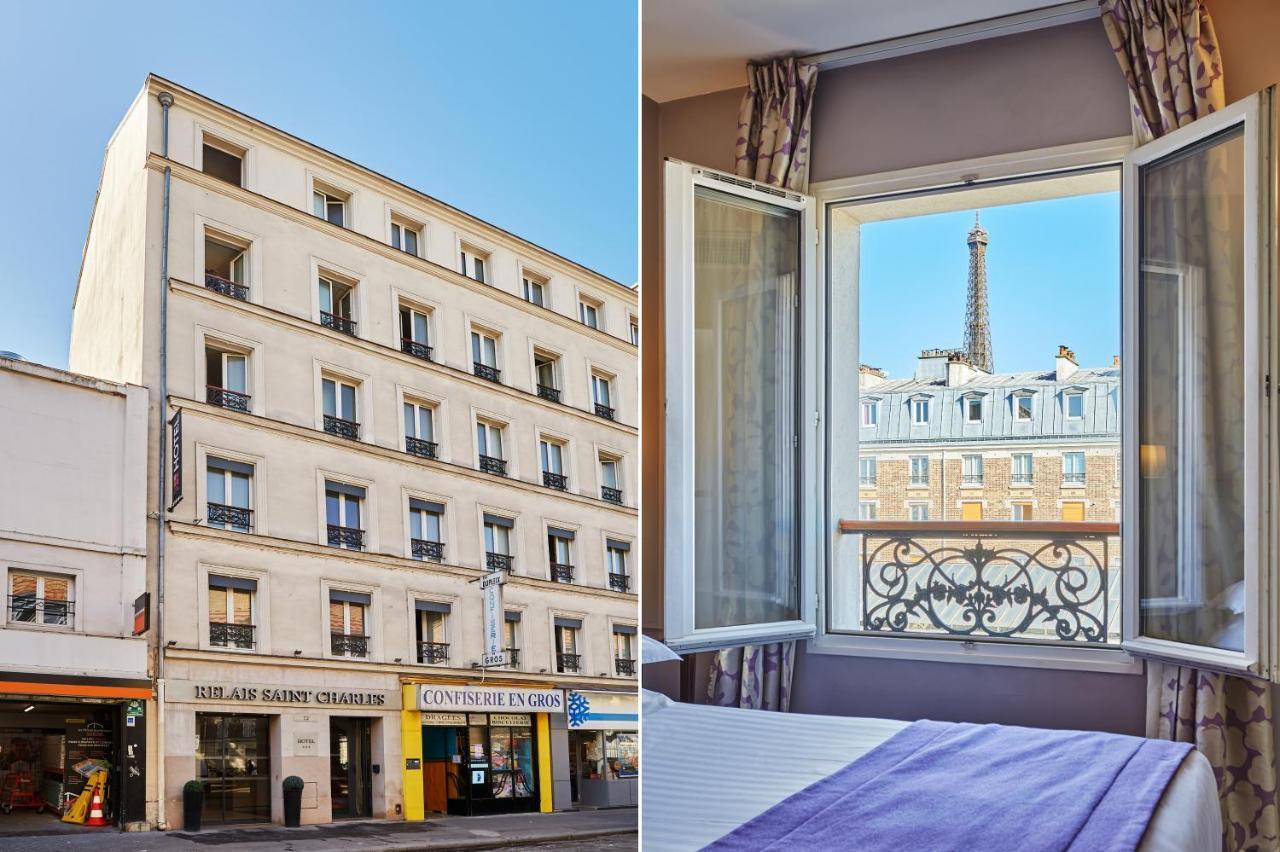 Hotel Le Relais Saint Charles Parijs Buitenkant foto